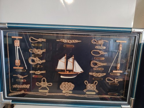 Cadre bleu vitrine - marin, 18