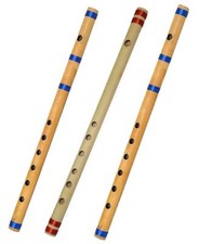 Ensemble combiné flûte indienne en bois en bambou, échelle combinée G + G + G