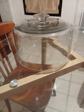 Cloche Fromage Gâteau Confiserie Grand Modèle Verre Soufflé Xix