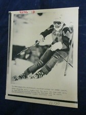 1988 Brigitte Oertli World Cup Down Hill Skiing Vintage Wire Press Photo
