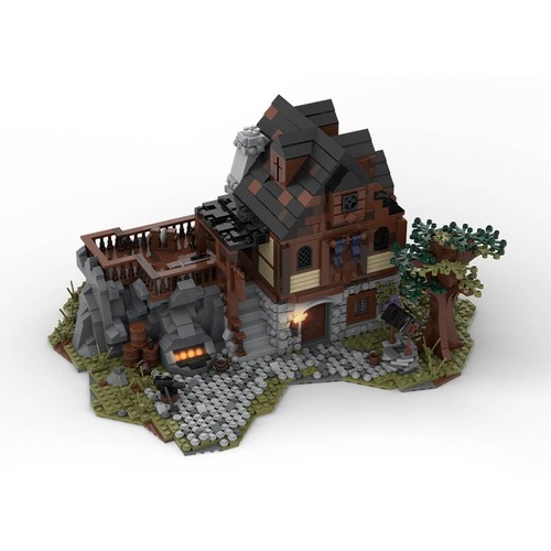 Moc 49666 medieval smithy - medieval,