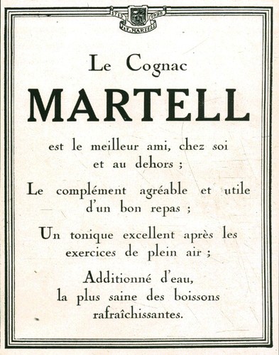 Publicité ancienne cognac