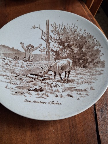 Sarreguemines digoin assiette - digoin,