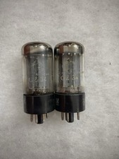 Paire assortie Telefunken GZ34 5AR4 F32 par Mullard O Getter forte valeur de ...