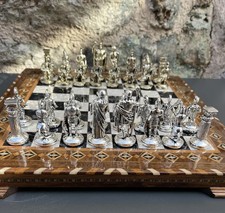 Jeu d'échecs romain de luxe