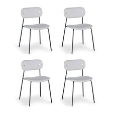 Lot de 4 Chaises Design "Tyler" 80cm Gris