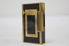 Briquet Dupont S T DUPONT Gold Black Line 2 occasion bon état