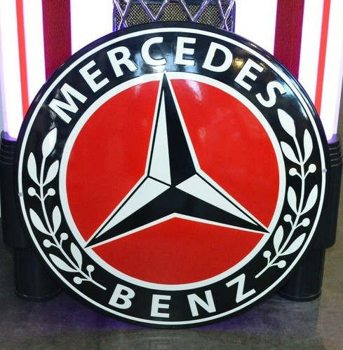Plaque émaillée mercedes - émaillée,