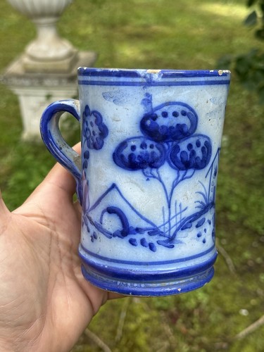 Chope ancienne faïence - chope,