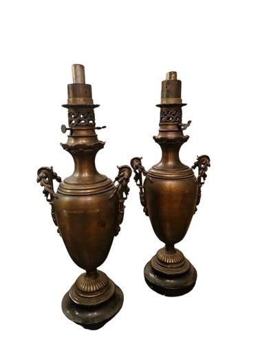 Paire lampe pétrole - de,