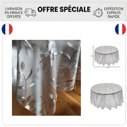 Nappe ronde transparente pvc - nappe,