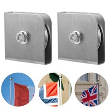  2 Pcs Poulie De Mât Drapeau