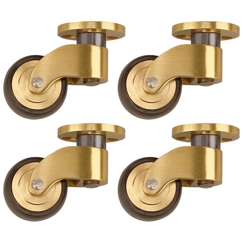 Pièces roulettes laiton - 4, en