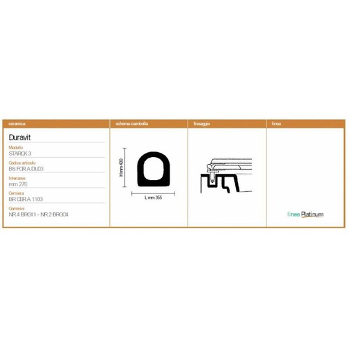 Couvercle duravit starck 3 - couvercle,