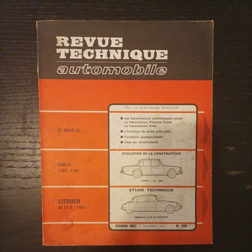 Revue technique citroen 19 - citroen,