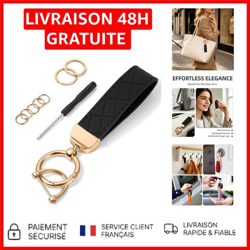 Porte clé voiture cuir pu - voiture,