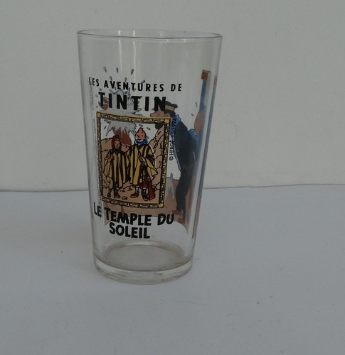 Verre publicitaire tintin - verre, et