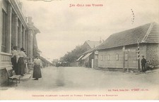VOSGES German customs officer guarding the border post