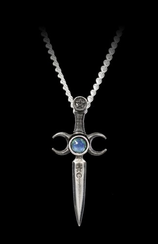 Collier wicca athame - collier, alchemy