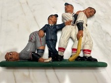 WOW 1940's LL Rittgers Chalkware Baseball Wall Hanger EXTREMELY RARE!