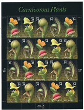 Scott # 3528/31...34 Cent...Carnivorous Plants... Pane of 20