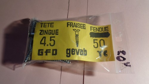 Vis bois zingue demi fraise - bois,