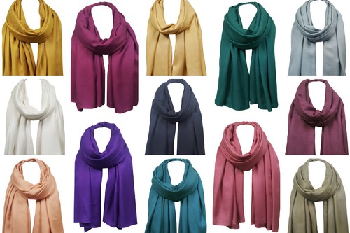Pashmina uni châle - uni,