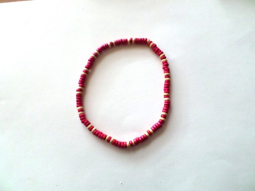 Collier perles bois - bois,