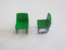 PLAYMOBIL (R2109) MODERN HOUSE - Set of 2 Green Office Chairs