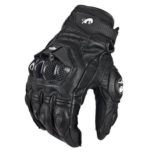 Gants moto cuir fibre carbone - moto,