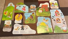vintage Preschool Wall Bulletin Board Mother Goose Nursery Rhymes Cut Outs Lot