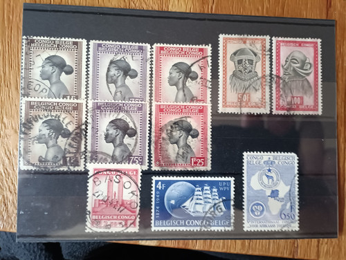 Timbres anciens congo - congo, belge