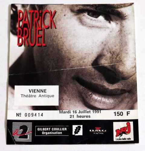 Patrick bruel billet ticket - bruel, :