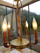 Ancien lustre de style empire