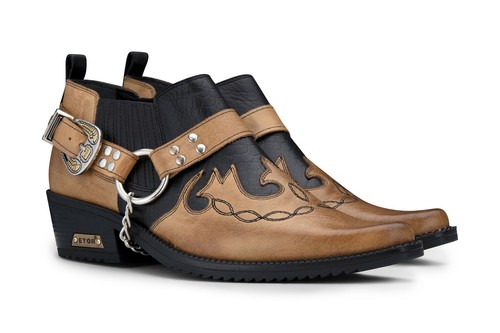 Homme cuir cowboy - cuir,