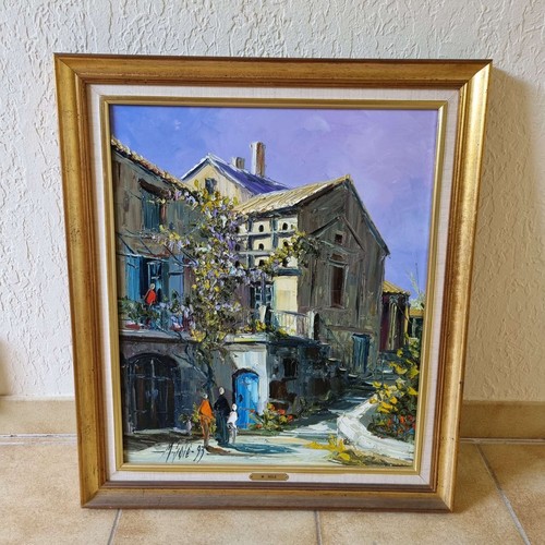 Peinture couteau sur toile - peinture,
