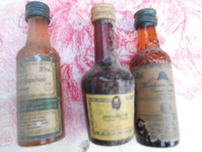 Lot 3 Mignonettes Ancienne Alcool Collection Bistrot mandarine imperiale