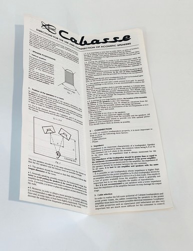 Cabasse directions use - cabasse,