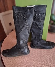 Bottes pataugas cuir noir