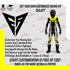 Motorbike Riding Moto GP Leather 1&2 Piece Motorcycle Racing Protection Suit CE
