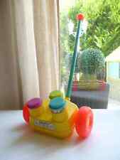 6⚜️ Ancien Jouet A Tirer Ou A Pousser Fisher Price Réf: 732 Année 1976 Vintage