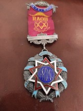 (M.203)  DECORATION FRANC MACONNIQUE RAOB GRAND CONCIL ROYAL EDWARD  (1929)