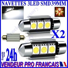 2 AMPOULE NAVETTE LED C5W 39mm