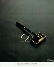  publicité Advertising 0522 1978  S.T Dupont  briquet stylo plume laque de Chine