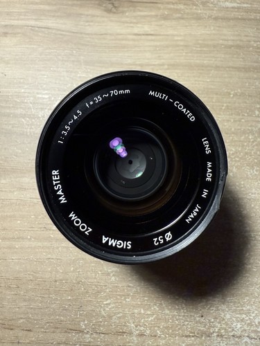 Lens sigma zoom master - sigma,