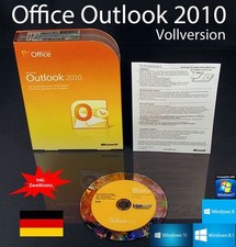 Microsoft Office Outlook 2010 version complète boîte + CD + deuxième installation + emballage d'origine