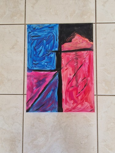 Peinture abstraite sur - , toile