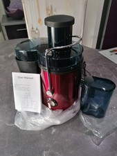 Centrifugeuse Avec Récipient à Jus de 0,5 L 800 W  Rouge Métallisé /Noir