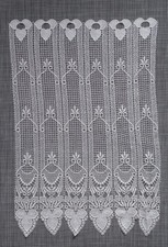 Petit rideau filet blanc brise brise vue 45 x 65 cm