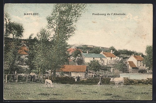 Cpa saulieu faubourg de - cpa,